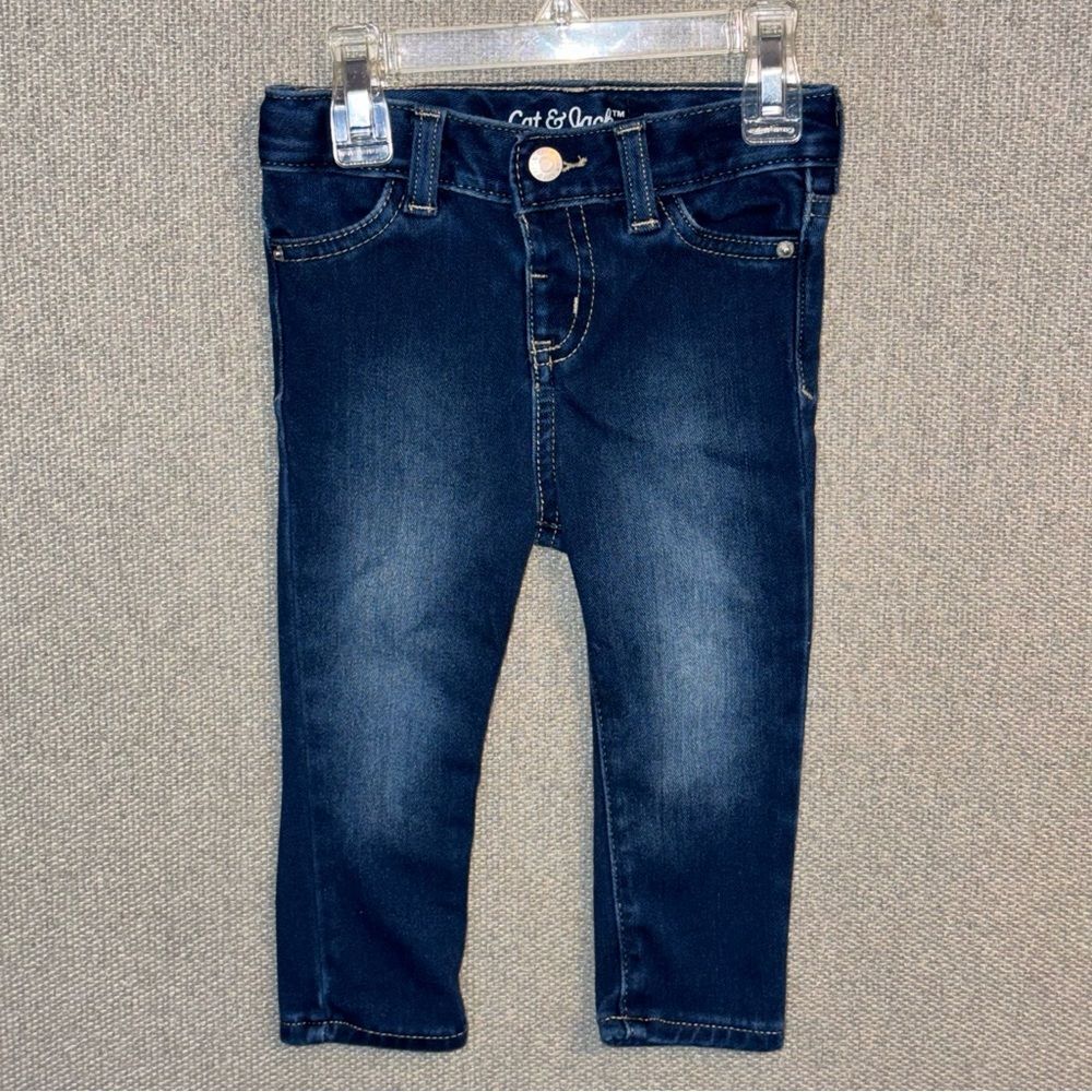 Cat & Jack size 18 months Blue denim jegging stretchy Jeans